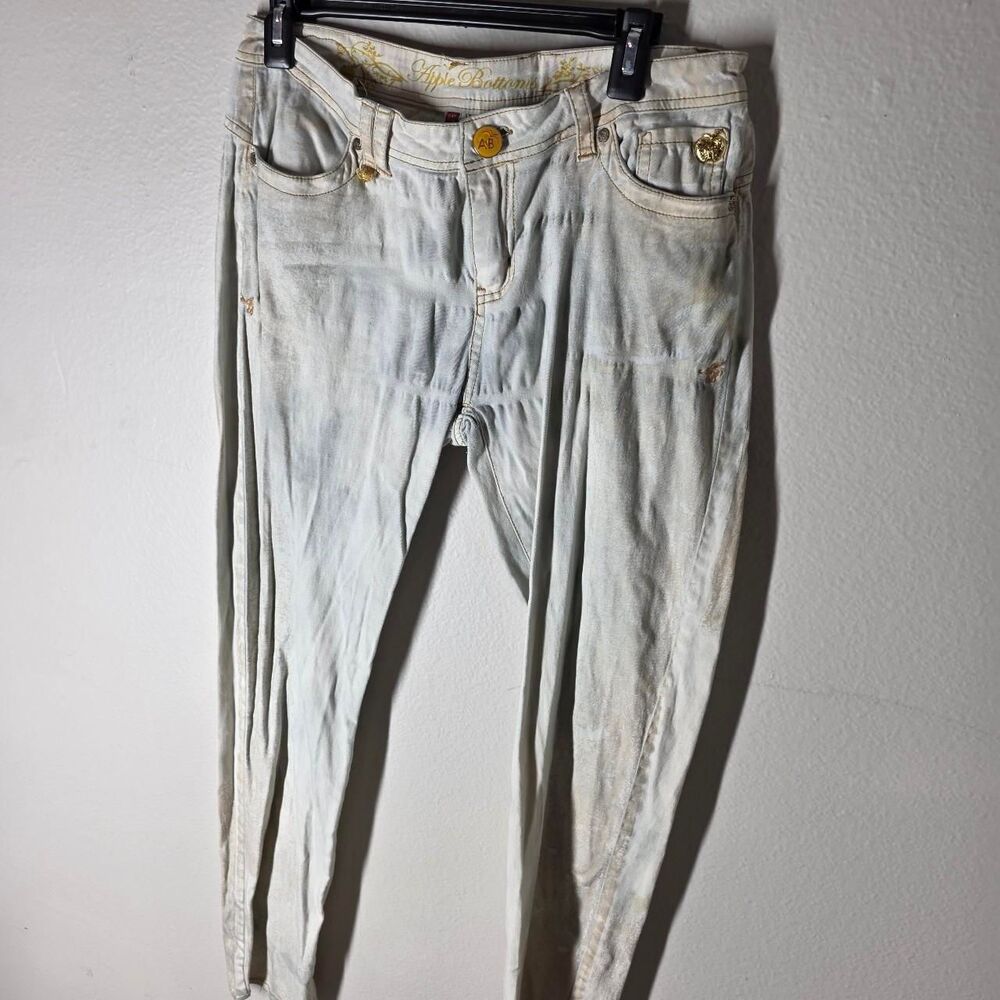 Apple-bottoms Women's White Jeans Size 11/12
